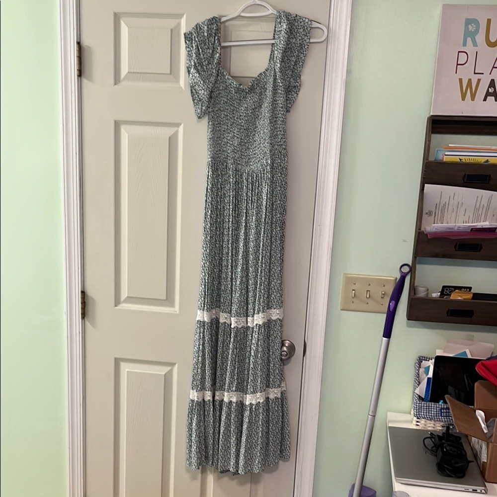 In Bloom Black and White Sleeveless Sundress
